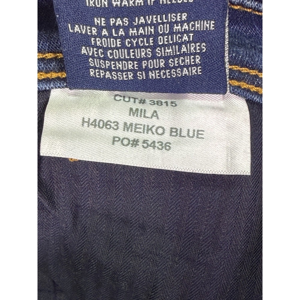 Fidelity Jeans Womens 32 Blue Mila Mid Rise Ankle Slim Distressed Denim Stretch - Picture 9 of 10